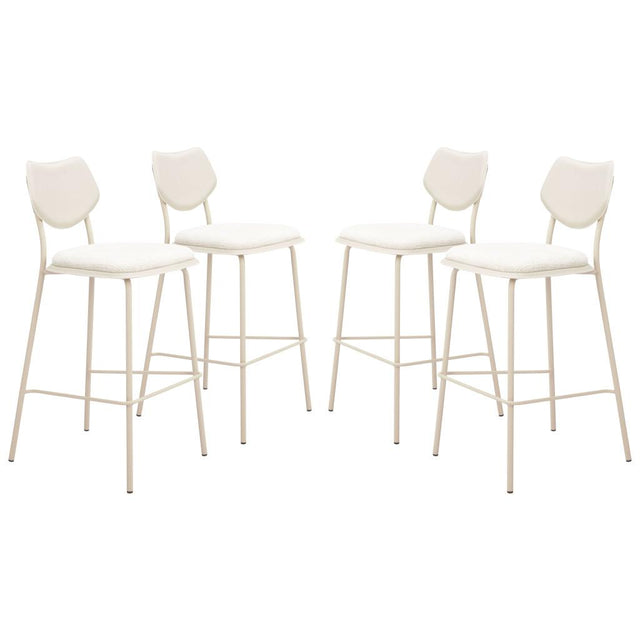 ZUO Zeal Barstool (Set of 4) Light Gray