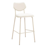 ZUO Zeal Barstool (Set of 4) Light Gray