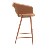 ZUO Juno Barstool (Set of 2) Brown