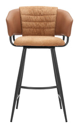 ZUO Juno Barstool (Set of 2) Brown