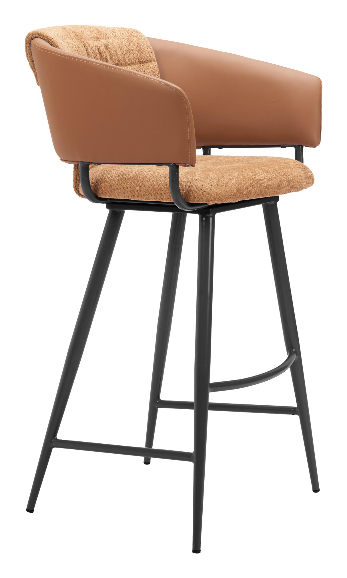 ZUO Juno Barstool (Set of 2) Brown