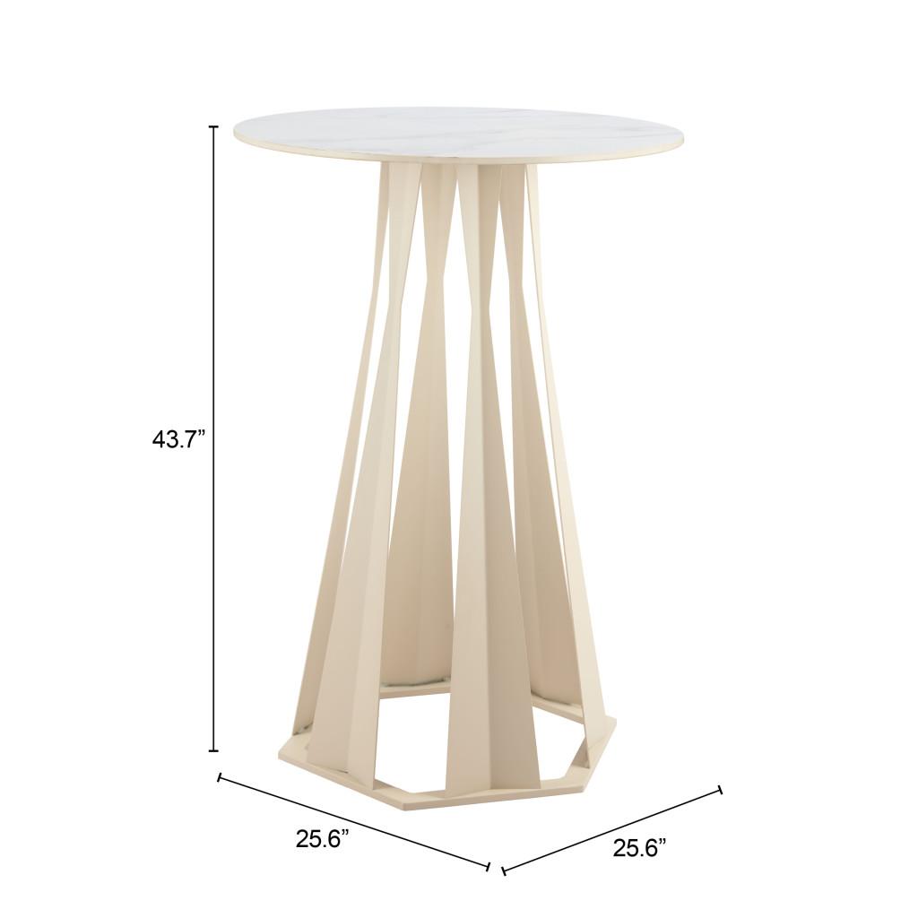 ZUO Axis Bar Table White