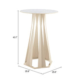ZUO Axis Bar Table White