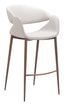 ZUO Limay Barstool Beige & Walnut
