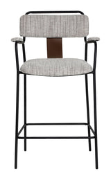ZUO Couva Counter Stool (Set of 2) Gray Tweed