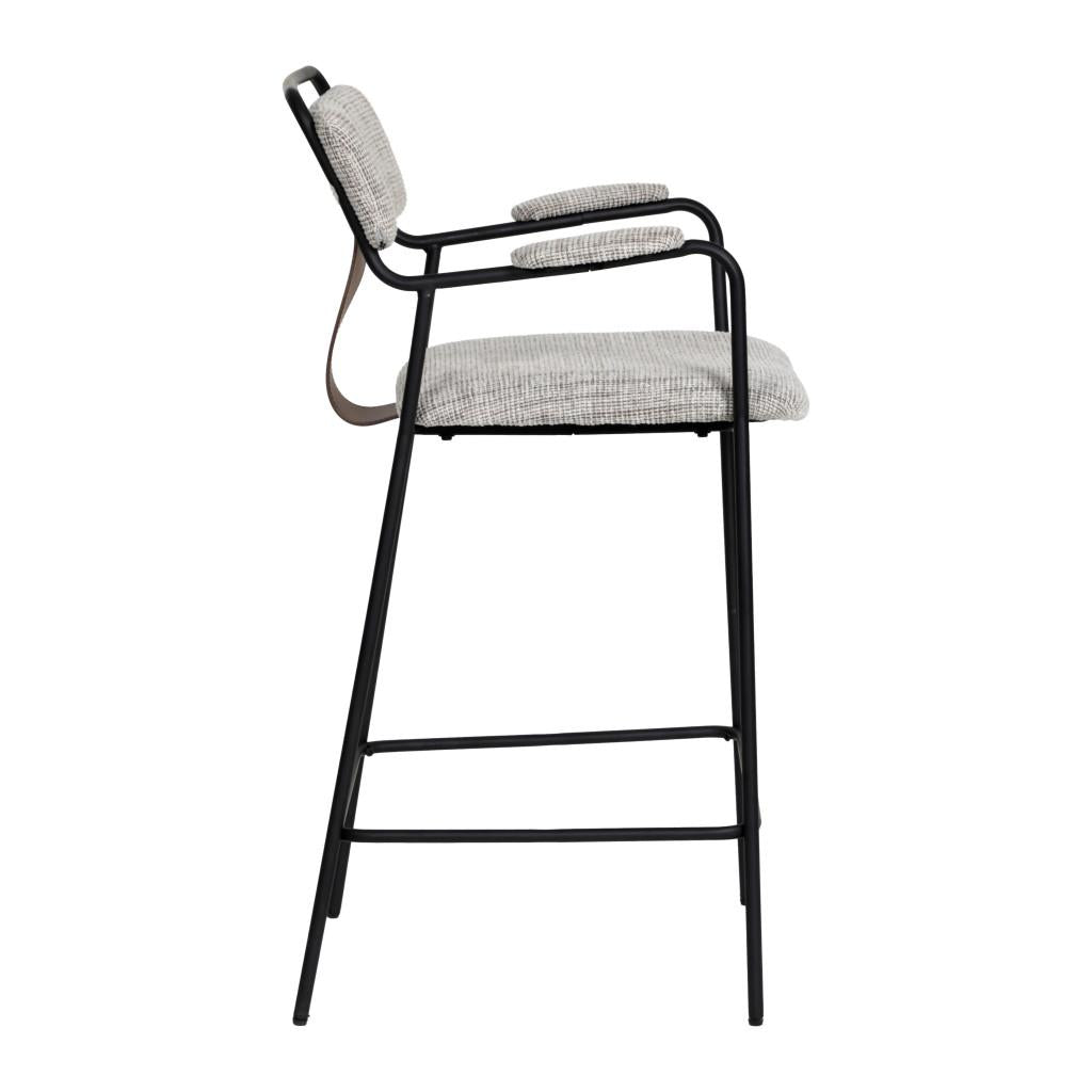 ZUO Couva Counter Stool (Set of 2) Gray Tweed