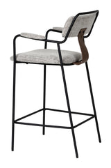 ZUO Couva Counter Stool (Set of 2) Gray Tweed