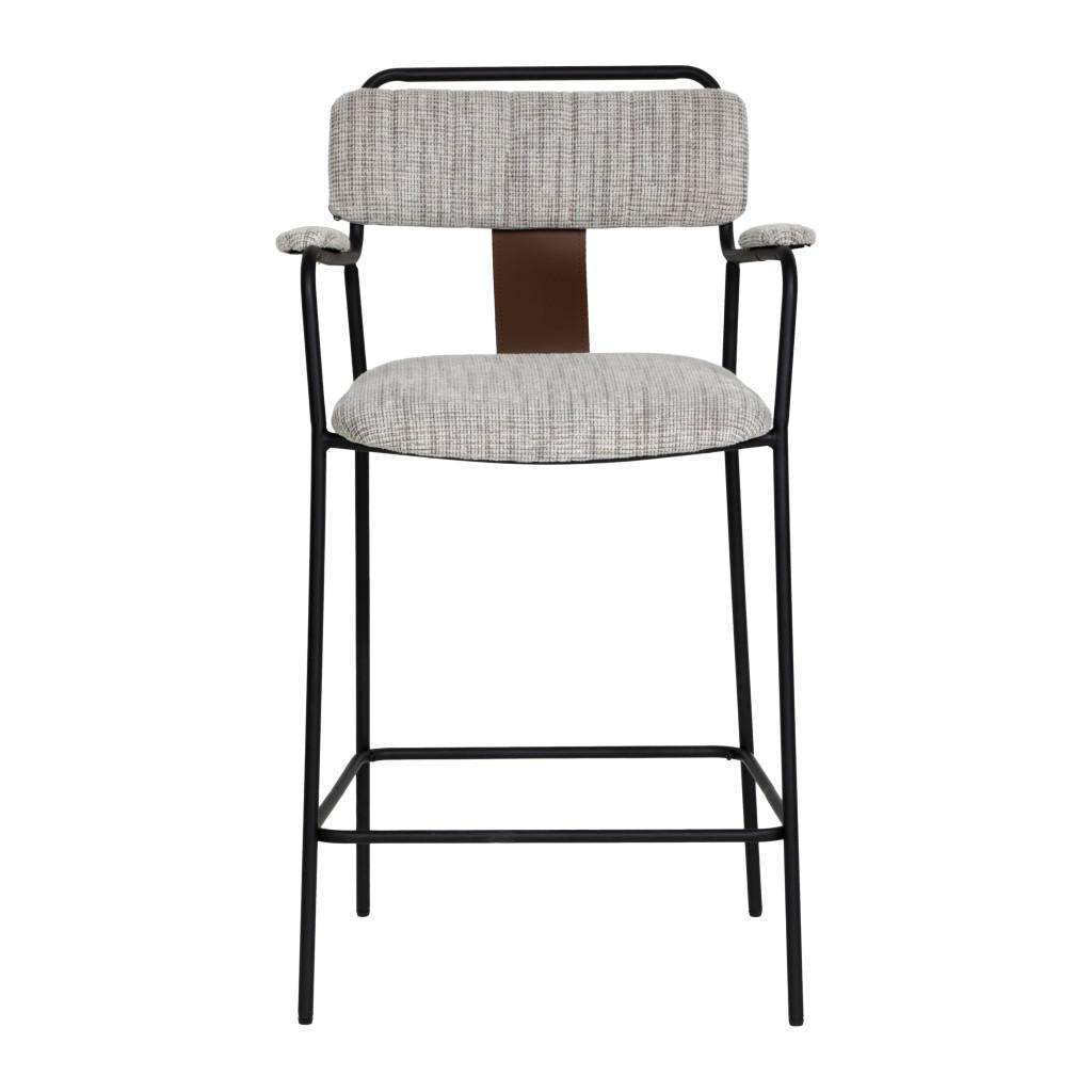 ZUO Couva Counter Stool (Set of 2) Gray Tweed