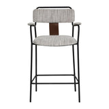 ZUO Couva Counter Stool (Set of 2) Gray Tweed