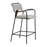 ZUO Couva Counter Stool (Set of 2) Gray Tweed
