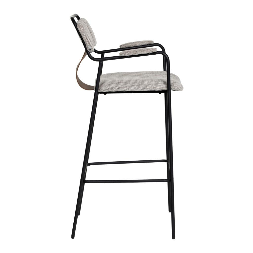 ZUO Couva Barstool (Set of 2) Gray Tweed