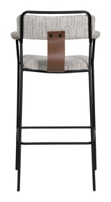 ZUO Couva Barstool (Set of 2) Gray Tweed