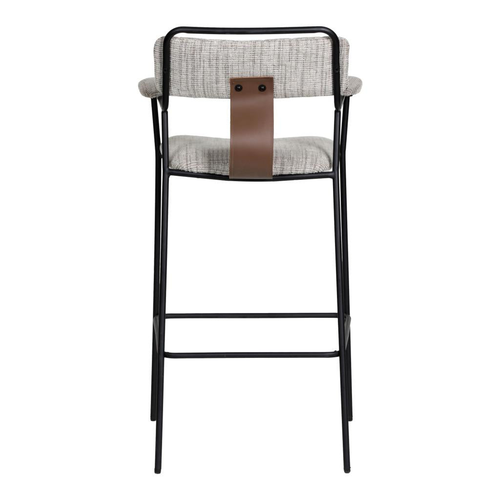 ZUO Couva Barstool (Set of 2) Gray Tweed