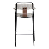ZUO Couva Barstool (Set of 2) Gray Tweed