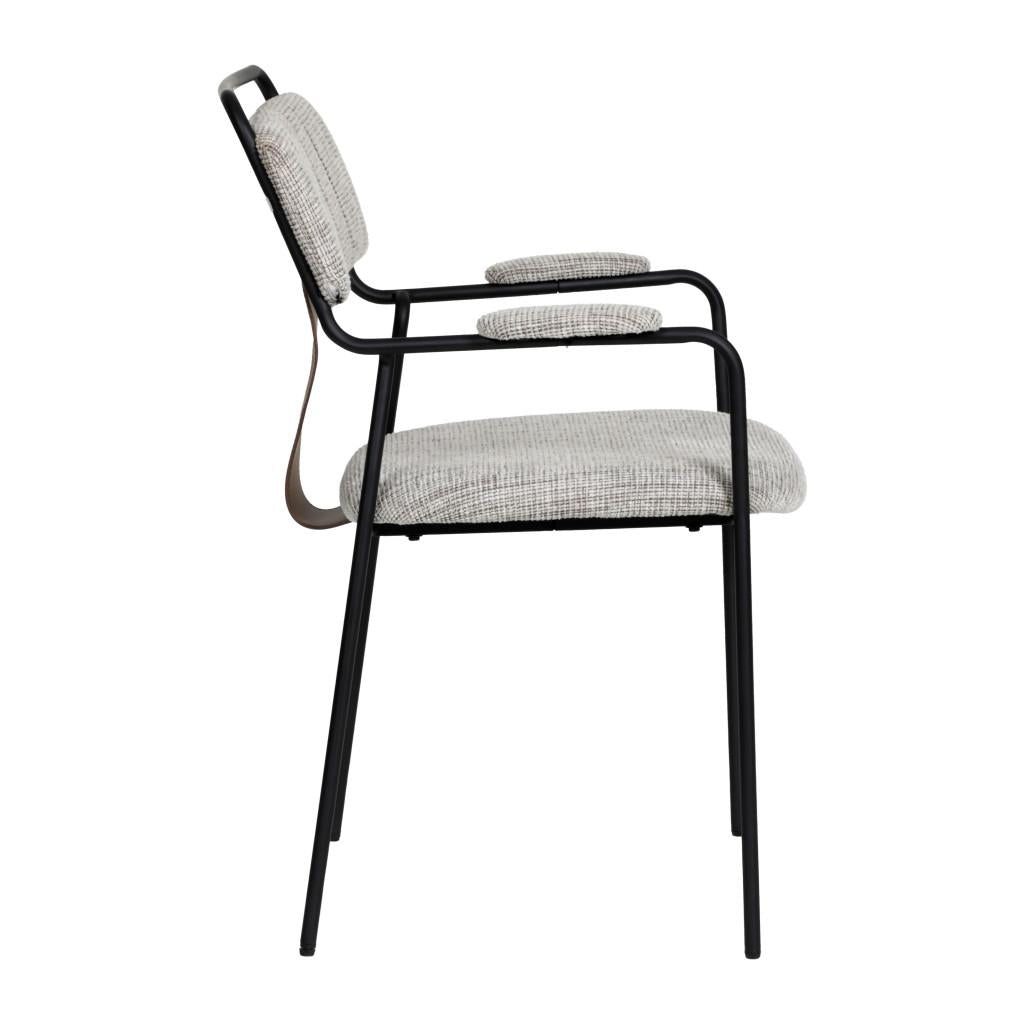 ZUO Couva Dining Chair (Set of 2) Gray Tweed