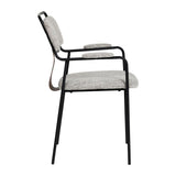 ZUO Couva Dining Chair (Set of 2) Gray Tweed
