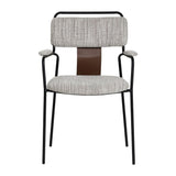 ZUO Couva Dining Chair (Set of 2) Gray Tweed
