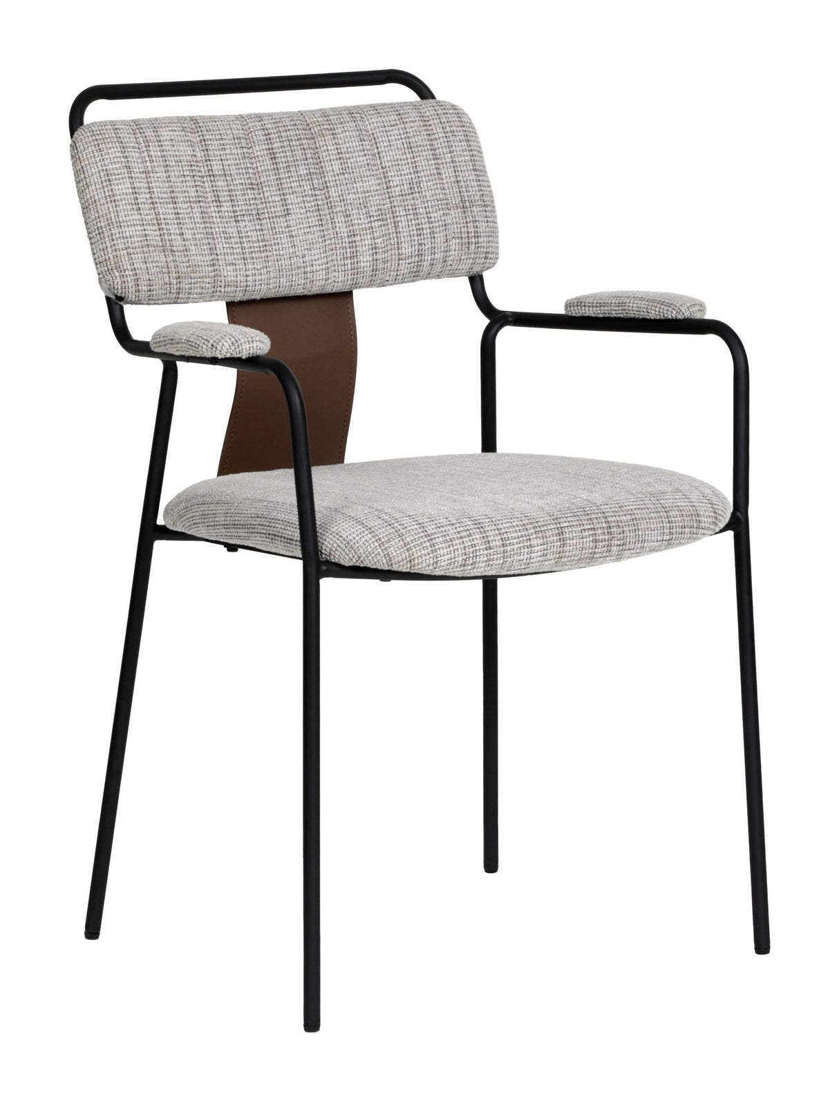 ZUO Couva Dining Chair (Set of 2) Gray Tweed