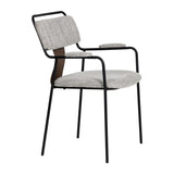 ZUO Couva Dining Chair (Set of 2) Gray Tweed