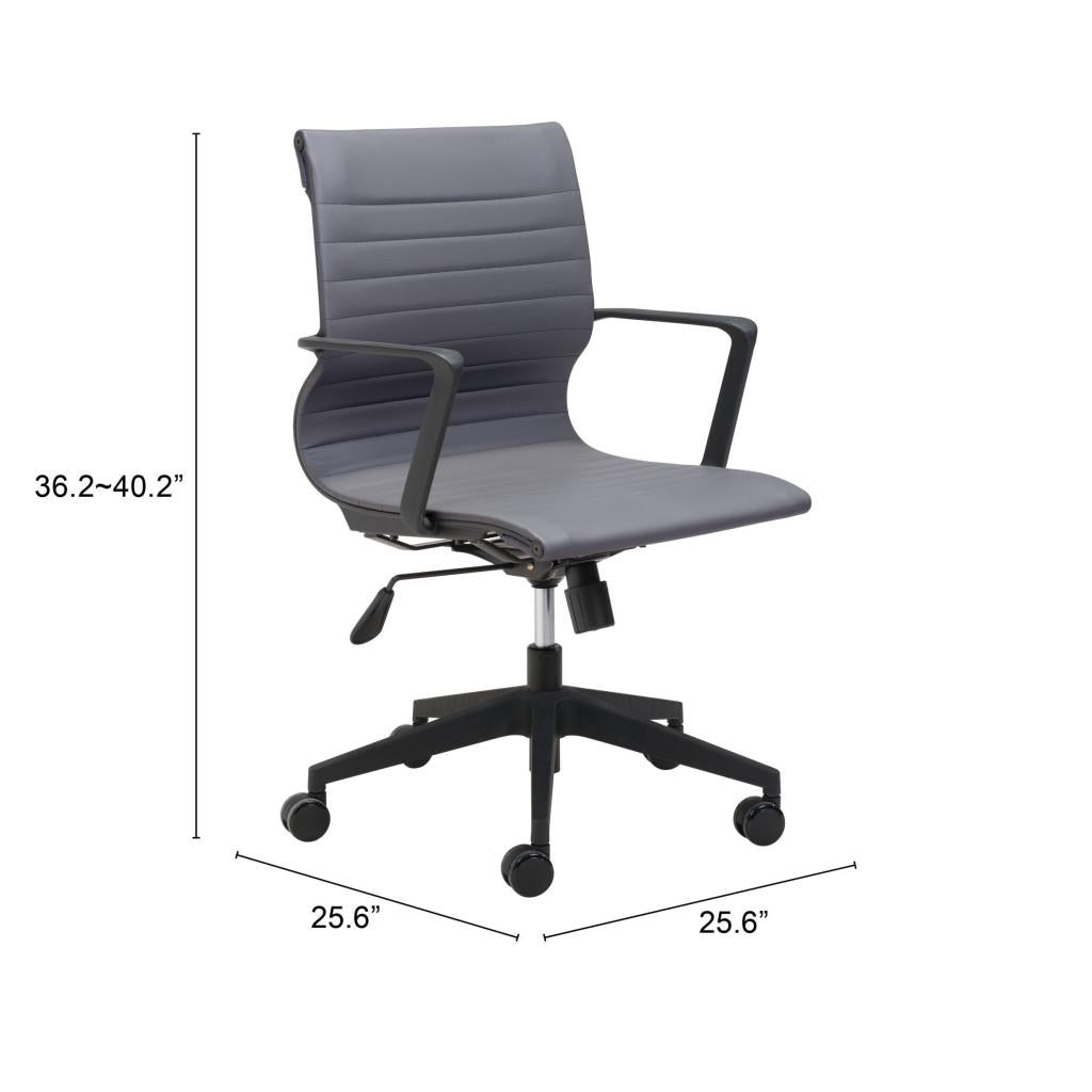 ZUO Stacy Office Chair Dark Gray