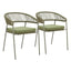 ZUO Skye Dining Chair (Set of 2) Green