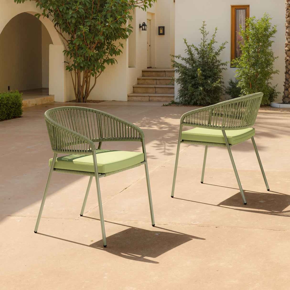 ZUO Skye Dining Chair (Set of 2) Green