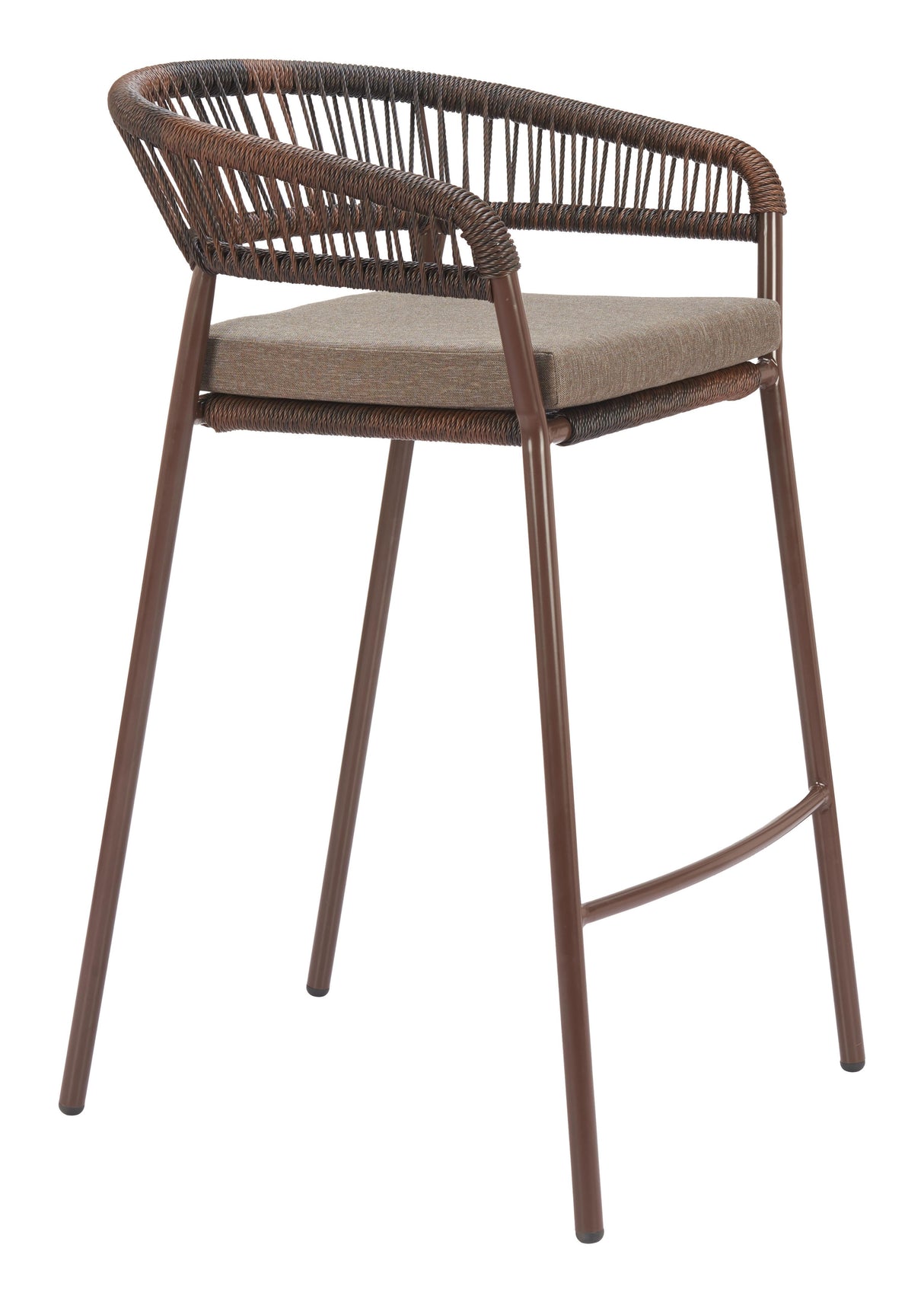 ZUO Skye Barstool (Set of 2) Brown