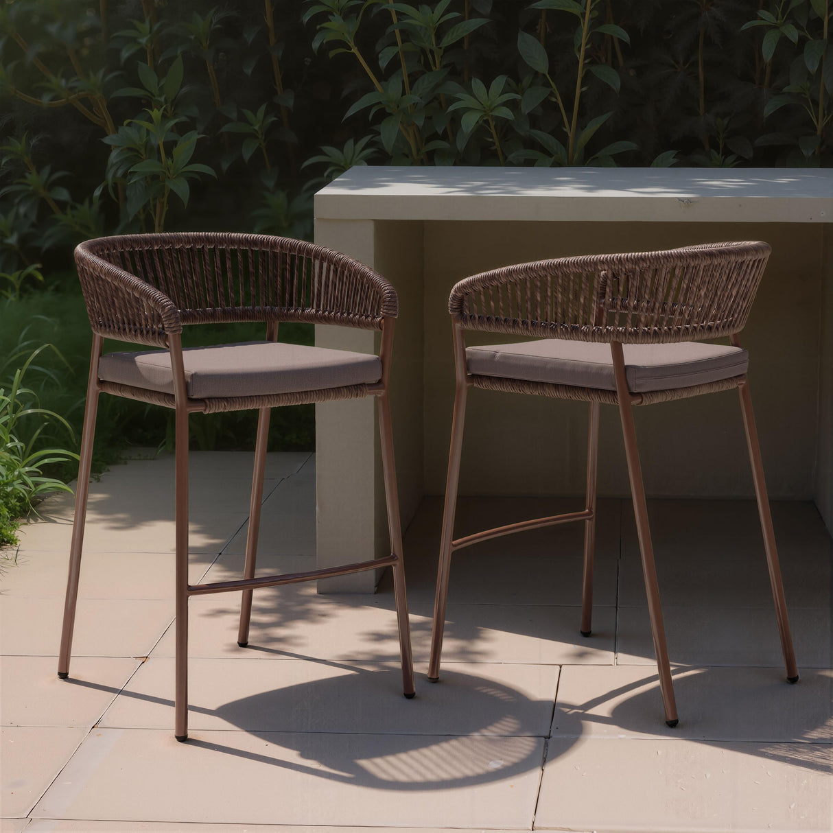 ZUO Skye Barstool (Set of 2) Brown