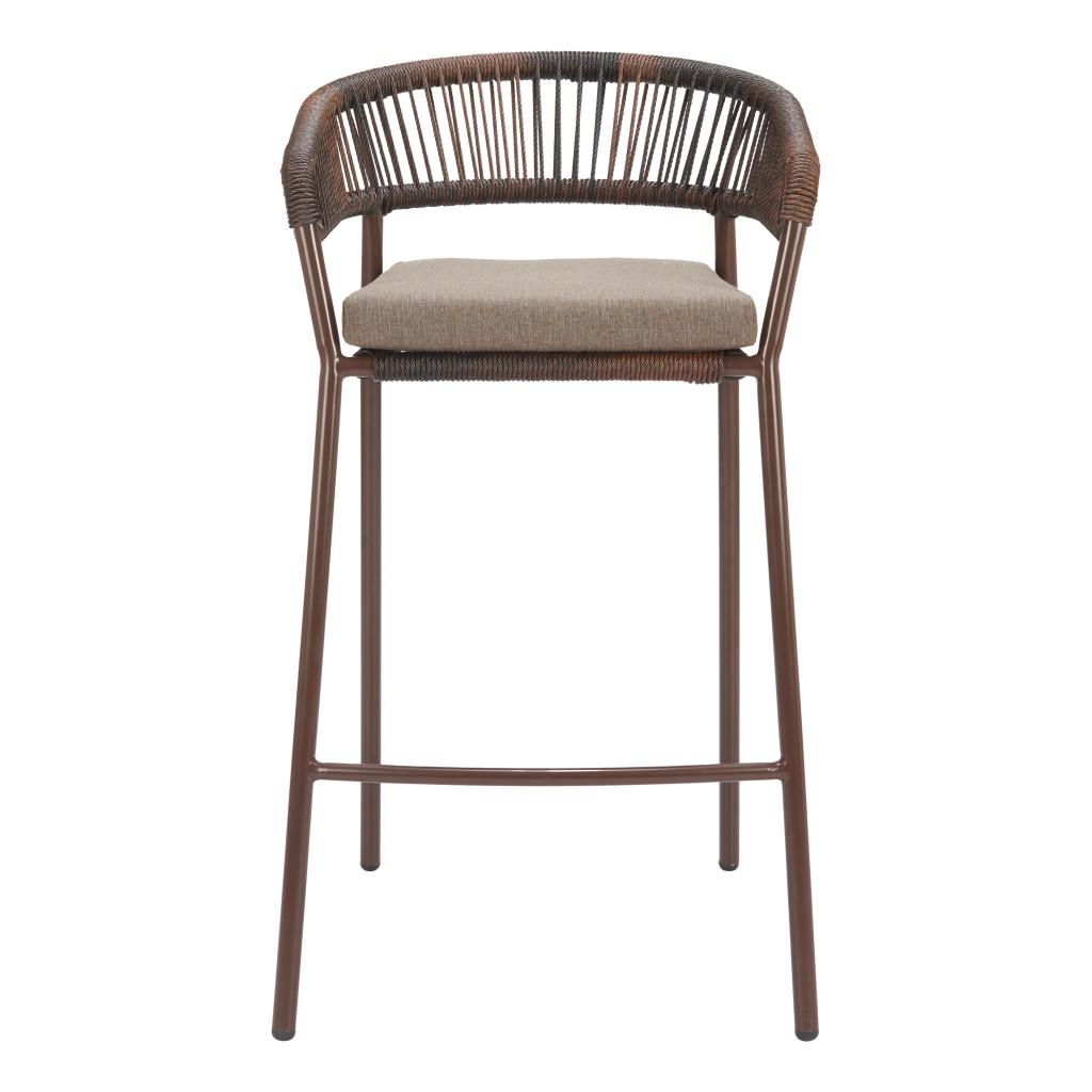 ZUO Skye Barstool (Set of 2) Brown