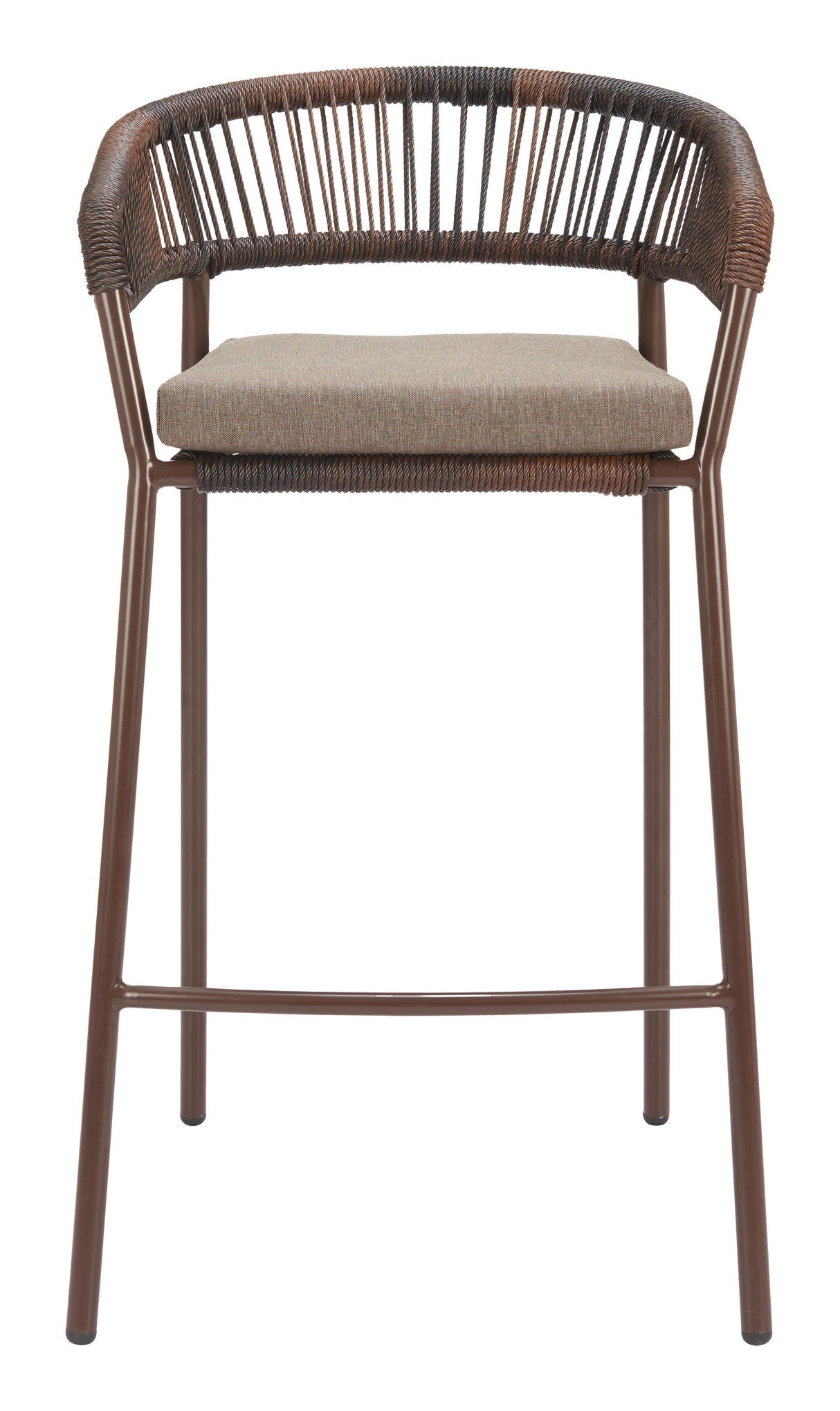 ZUO Skye Barstool (Set of 2) Brown