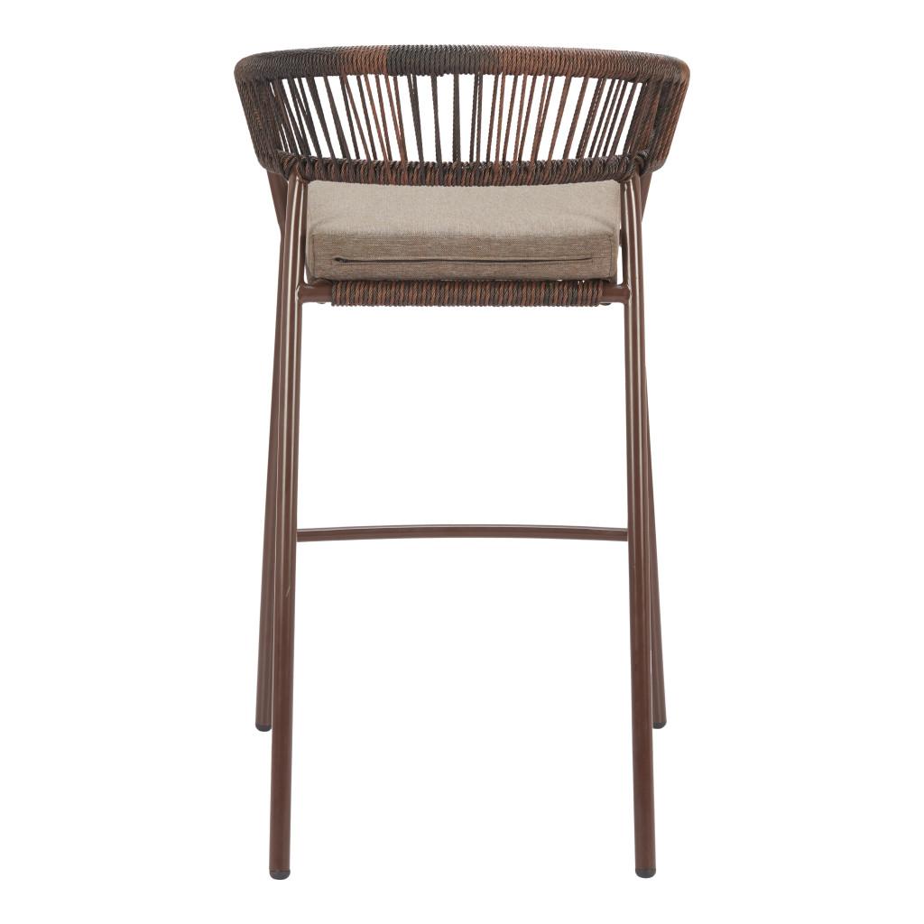 ZUO Skye Barstool (Set of 2) Brown