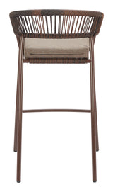 ZUO Skye Barstool (Set of 2) Brown