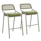 ZUO Rio Barstool (Set of 2) Green