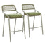 ZUO Rio Barstool (Set of 2) Green