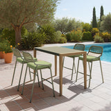 ZUO Rio Barstool (Set of 2) Green