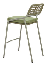 ZUO Rio Barstool (Set of 2) Green