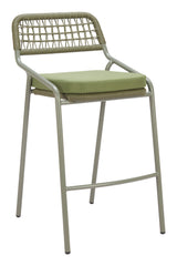 ZUO Rio Barstool (Set of 2) Green