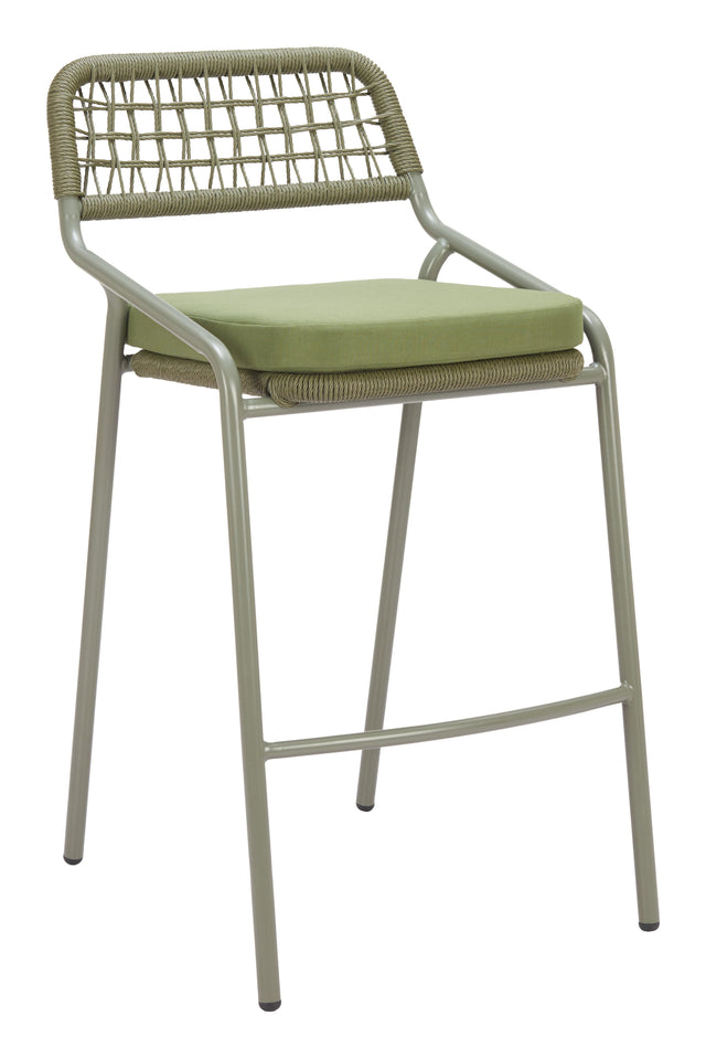 ZUO Rio Barstool (Set of 2) Green