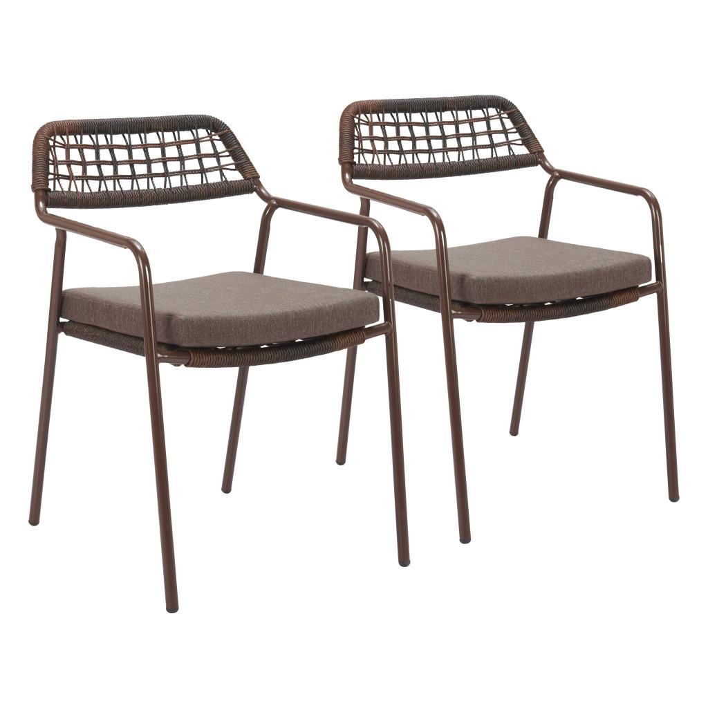 ZUO Rio Dining Chair (Set of 2) Brown