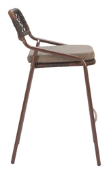 ZUO Rio Barstool (Set of 2) Brown