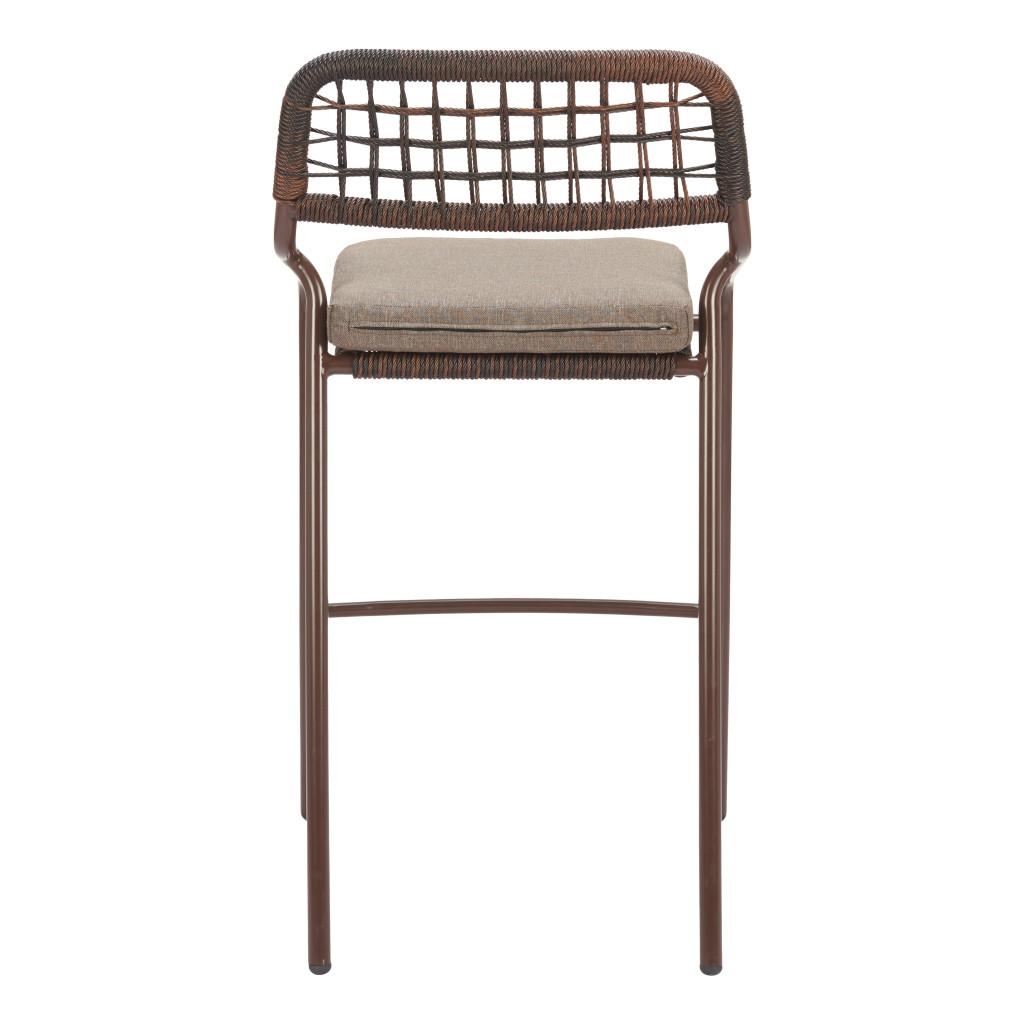 ZUO Rio Barstool (Set of 2) Brown