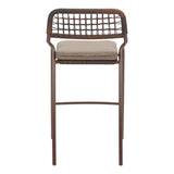 ZUO Rio Barstool (Set of 2) Brown