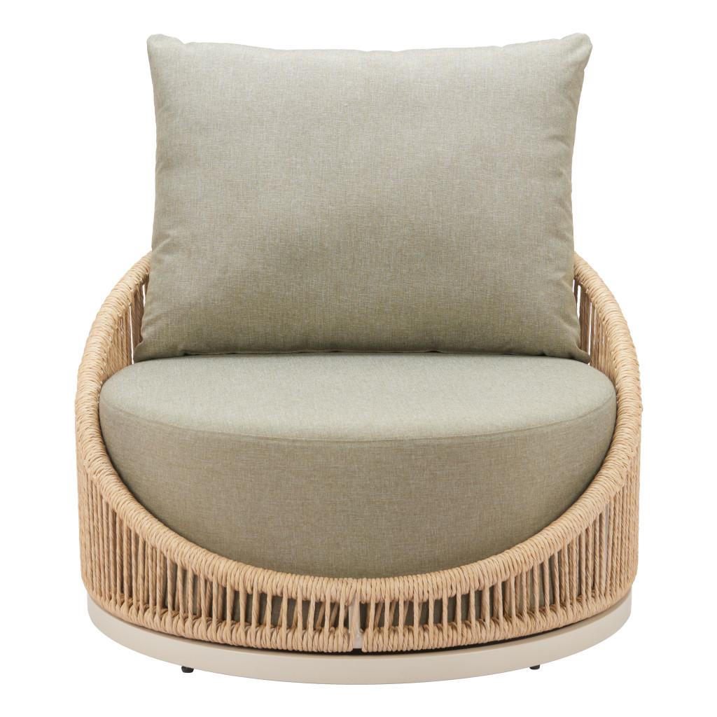 ZUO Cabana Swivel Chair Multicolor