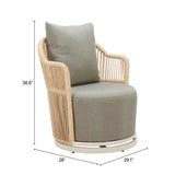 ZUO Lanai Swivel Chair Multicolor