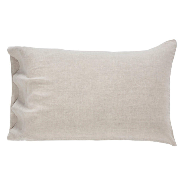 Orchids Lux Seville Solid Color Beige 20 X 40 Pillowcase