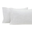 Orchids Lux Halston Solid Color Off White Melange 20 X 40 Pillowcase