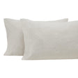 Orchids Lux Halston Solid Color Oatmeal Melange 20 X 40 Pillowcase