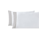 Orchids Lux Porto Solid Color White/ Mist 20 X 40 Pillowcase