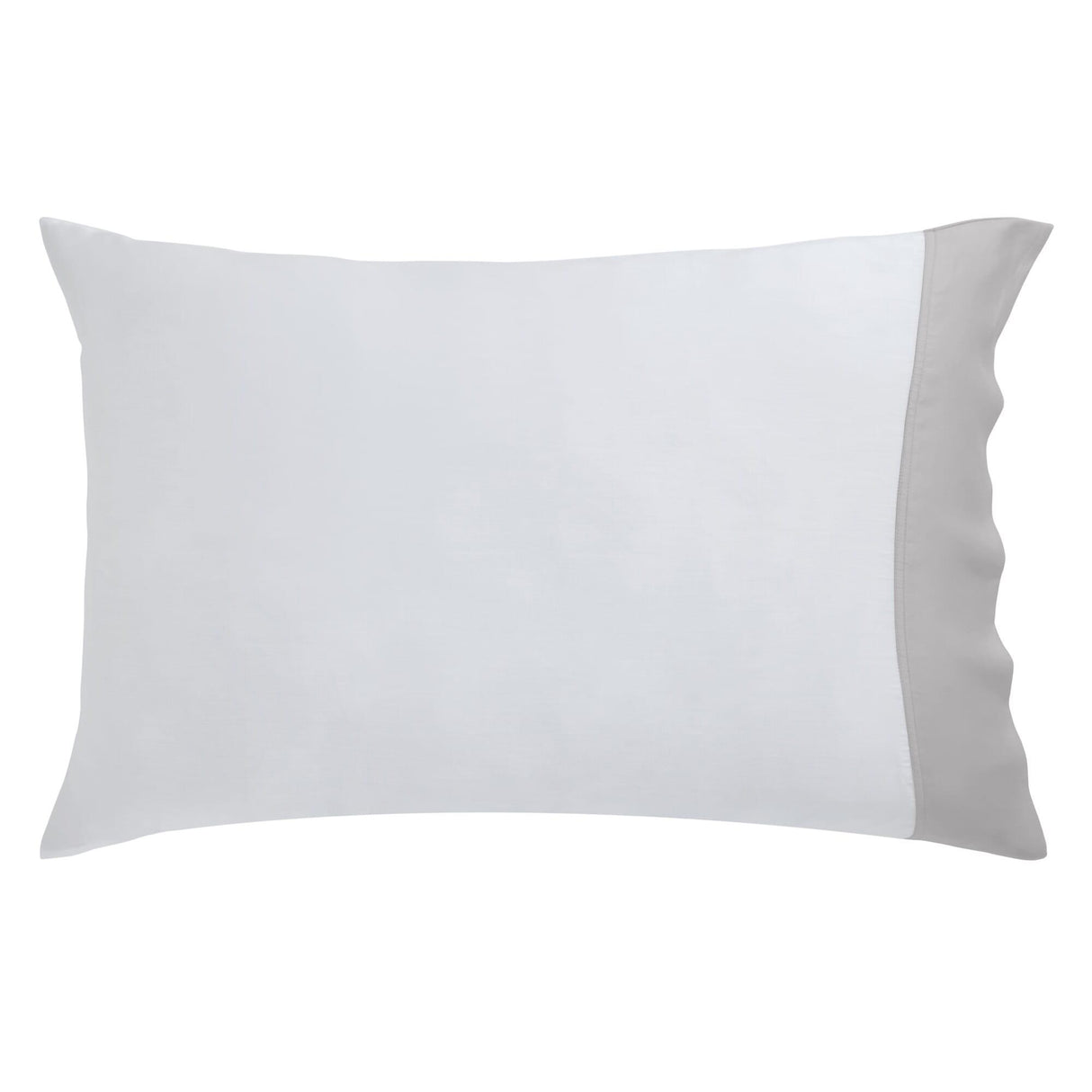 Orchids Lux Porto Solid Color White/ Mist 20 X 40 Pillowcase