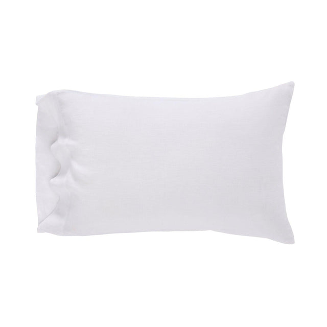 Orchids Lux Seville Solid Color White 20 X 32 Pillowcase